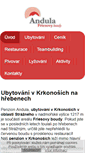 Mobile Screenshot of penzionandula.cz